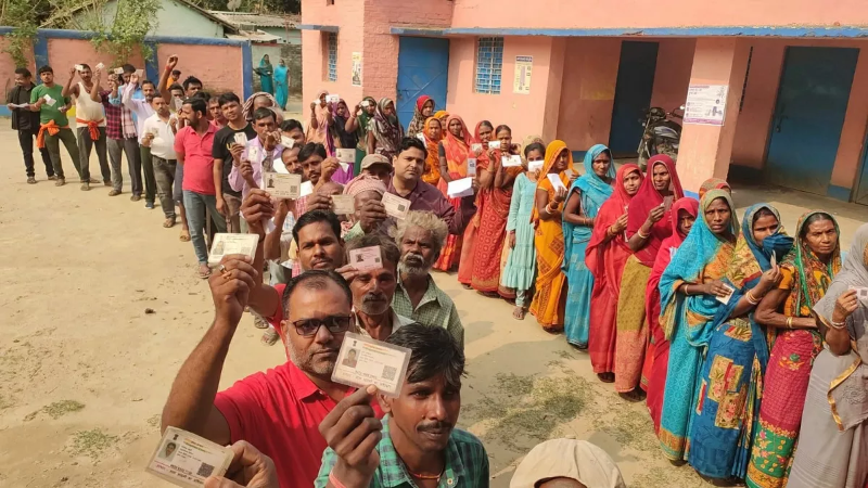 खगड़िया में मतदान के दौरान एक बुज़ुर्ग की हुई मृत्यु