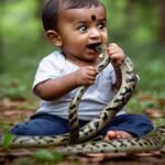 Child Chewed Snake